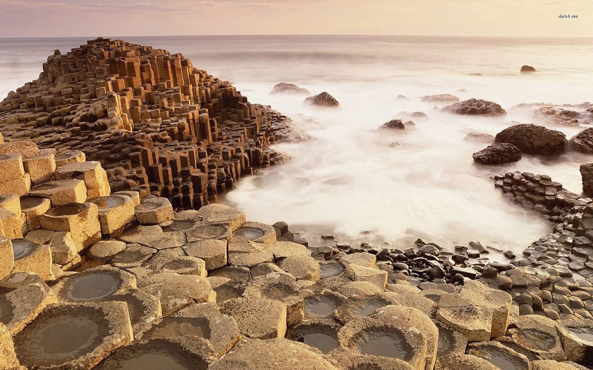 Giants Causeway, Northern Ireland. Its Basalt.. If you ever go , you don’t actually have to pay to see it , the people who look after it own a car park and the entrance of one path , if you like a walk You ca
