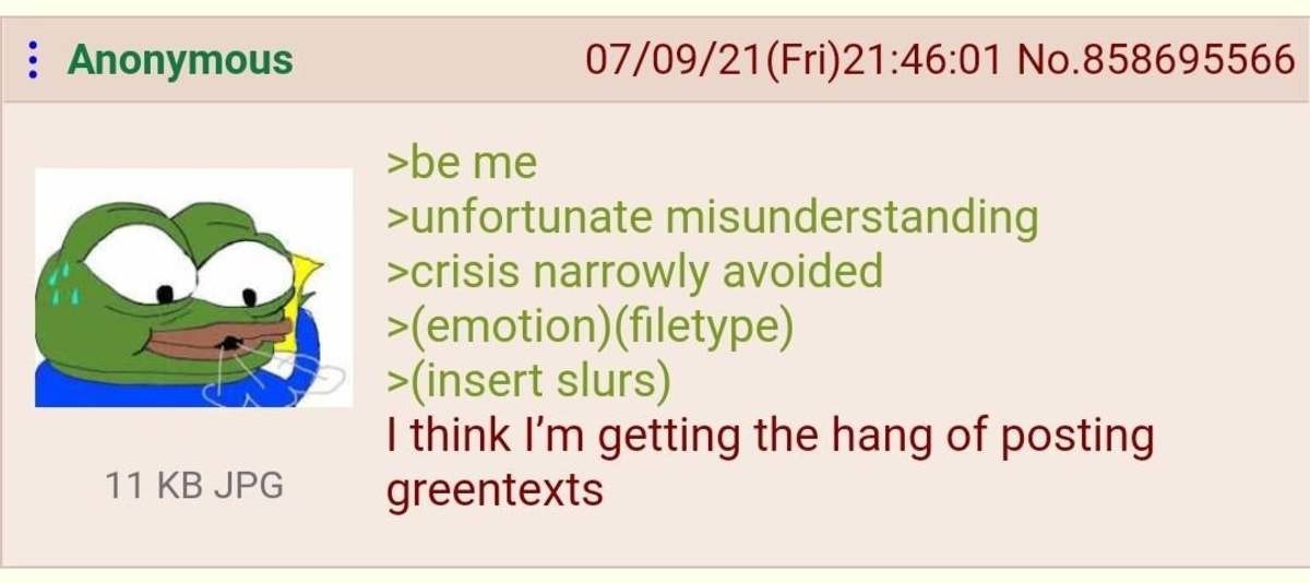 green texts