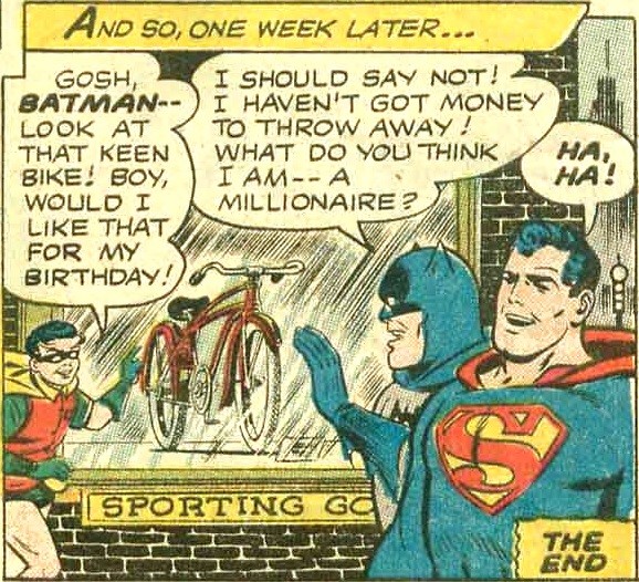 ha!. .. Superman knows what's up, x-ray vision has it's perks.