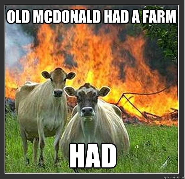 HAD. evil cow strikes back. llel mm ll FARM