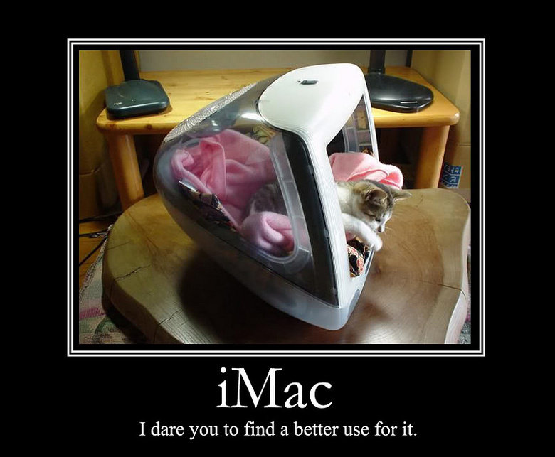 hahaha apple. lol apple fail. vfjc: I dare you to find a better use for it