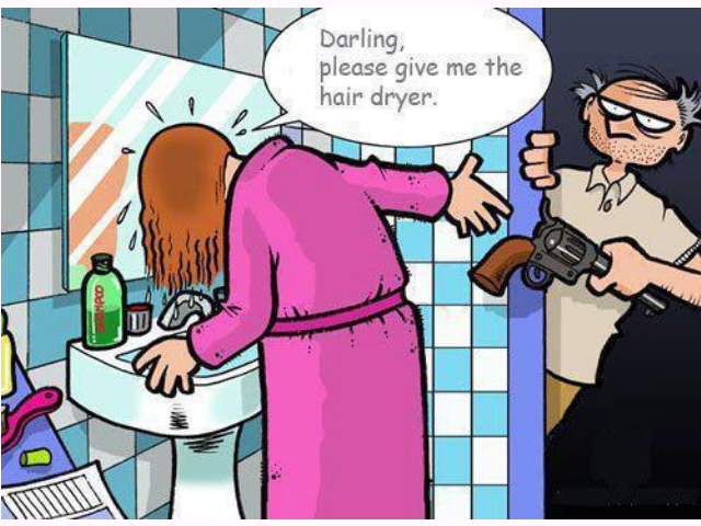 Hand Me My Hair Dryer. . K we please give ':"izrail, the hair dryer.