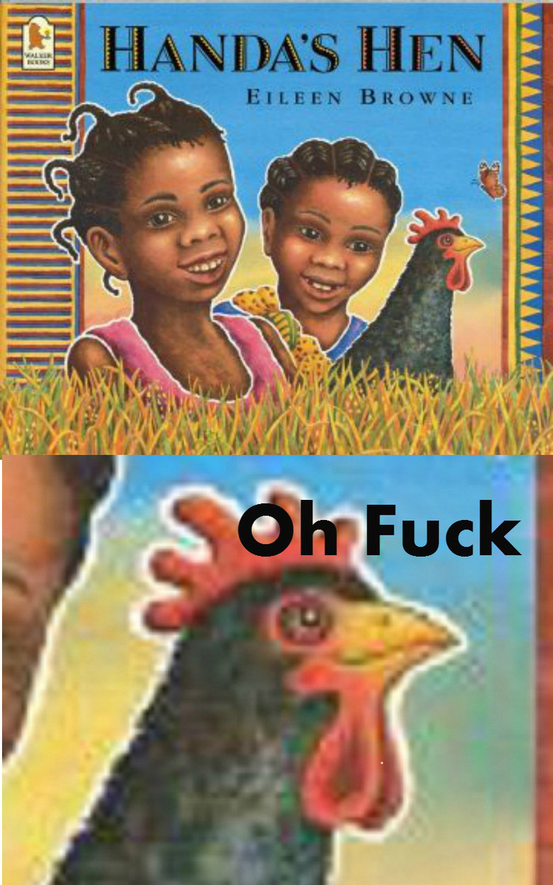 Handa's yummy Hen. I saw this book at a school i work at and instantly thought of this.