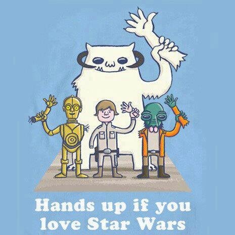 hands up!!. . Hands up if you love Star Wars
