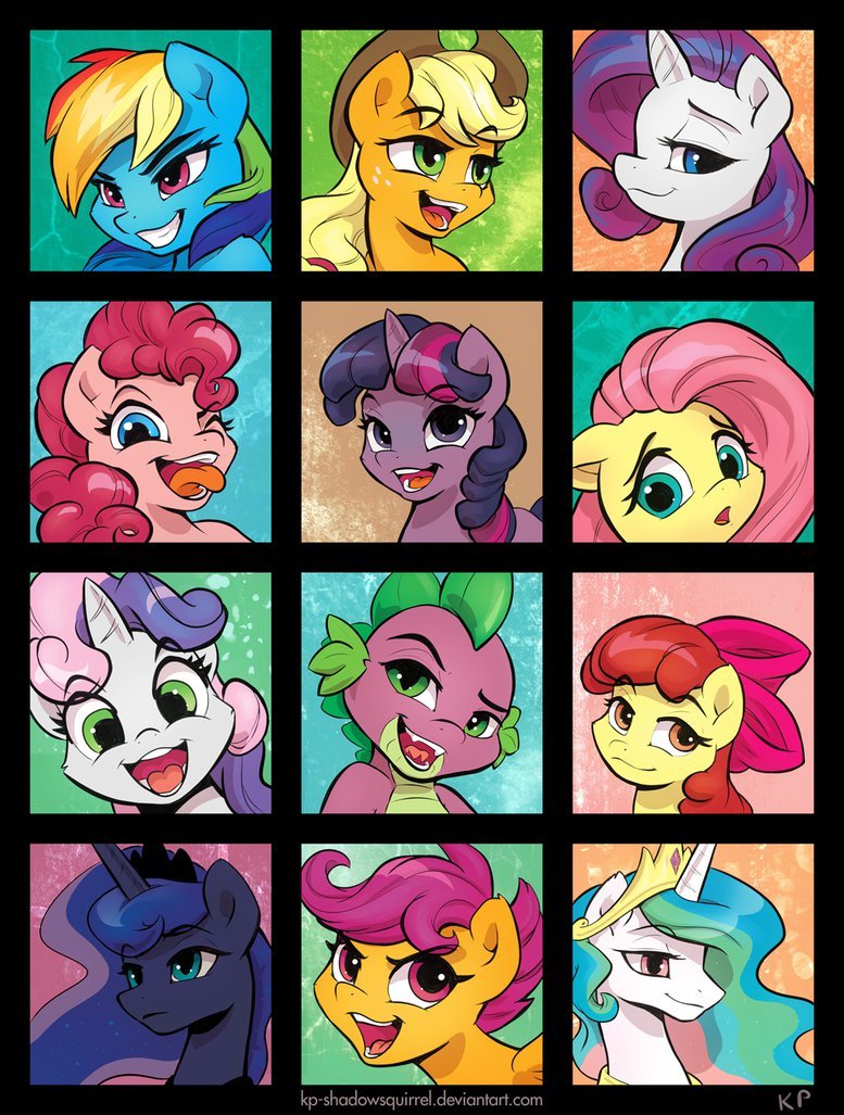 Happy horse faces. .. The art style makes me think of Disney.