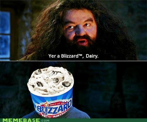 Harry. . Yer a Blizzard”, Dairy. MEMEBASE