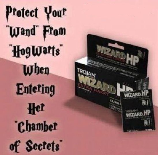 Harry Potter Condom. .. woo hoo, childhood smeared!