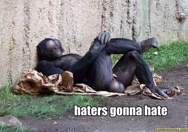 Haters gonna Hate. .