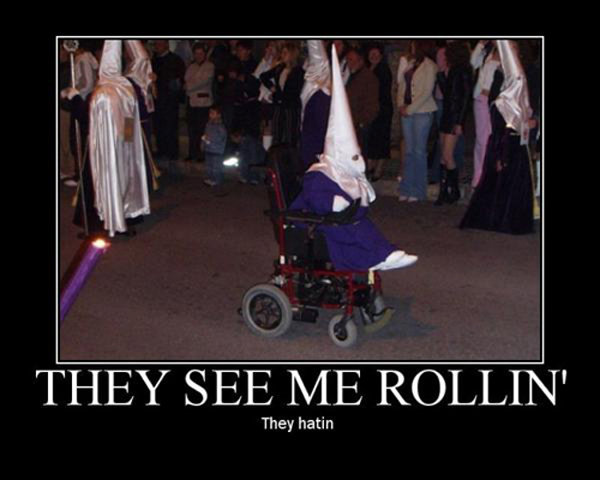 haters gonna hate. . THEY SEE l) / ROLLIN' They hatin
