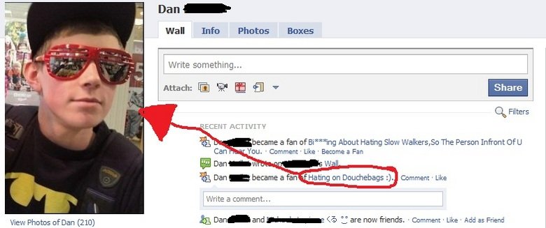 Hating on douchebags. IRONY, A dish best served with douchebags&lt;br /&gt; Please reat if 5 stars on failblog! &lt;a href=&quot; target=_blank&gt;cheezburger.c