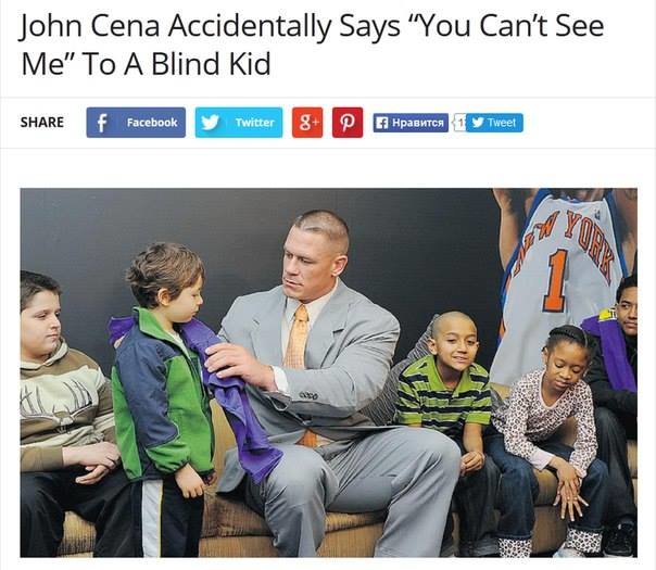 He is telling the truth tho.. . John (Zena Accidentally Says “You Can' t See Me" Tc:- A Blind Kid
