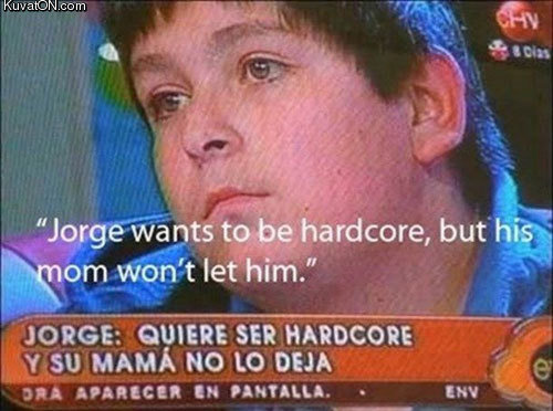 he only wants to join the 9gag army. poor jorge.