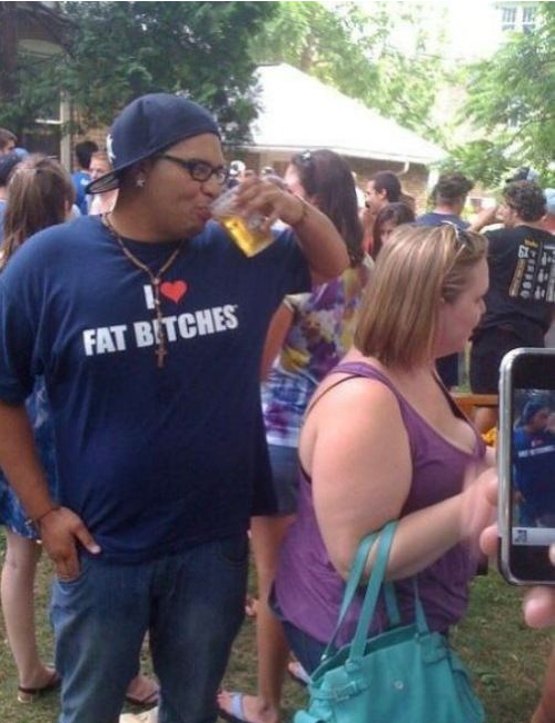 He loves fat es.. Fat bitches. He loves em'. Don't forget to subscribe for more funny... Drink nattys, bitches. Chill bro. Jk tool