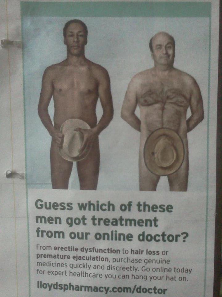 Health advert. Saw this advert and took a picture, made me chuckle.