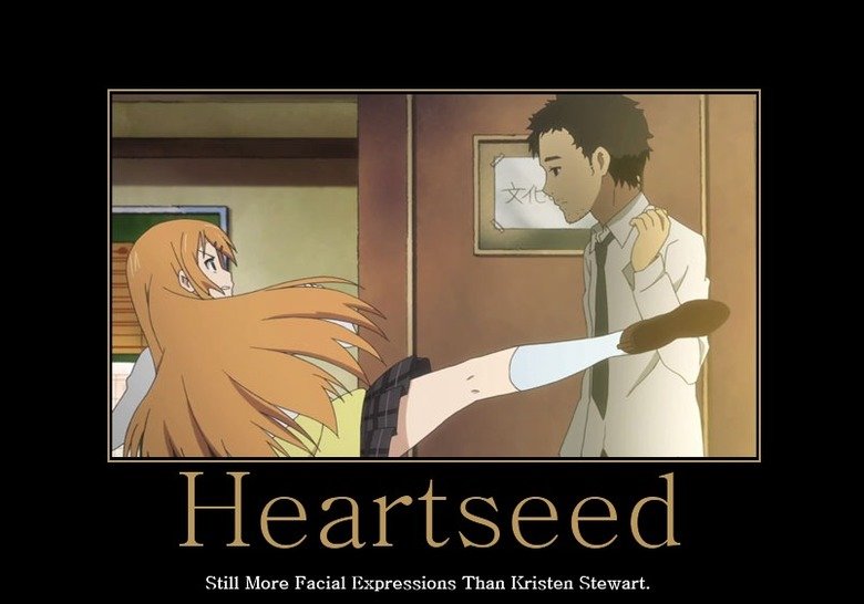 heartseed. oc, im not sure has anyone thought of this before. Does't matter which body hes in still more... anime is called kokoro connect its good. btw. ep 5 w