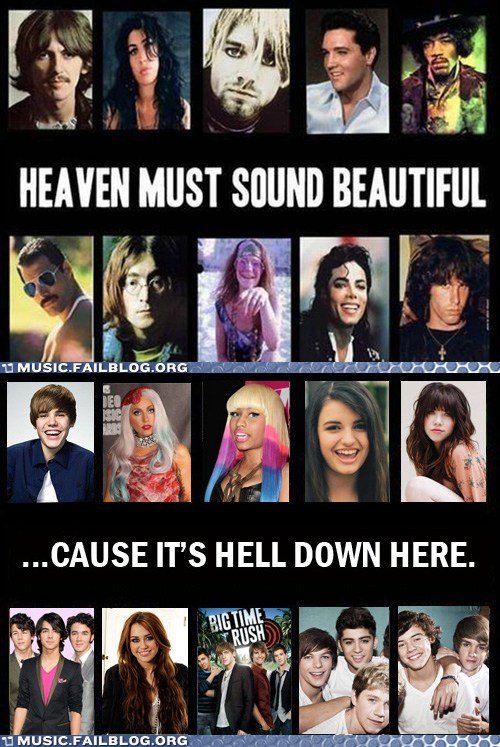 heaven and hell. . HEN ND BEAUTIFUL. Oh, I'm sorry, but CRJ's .. not so bad.. Please don't hate me