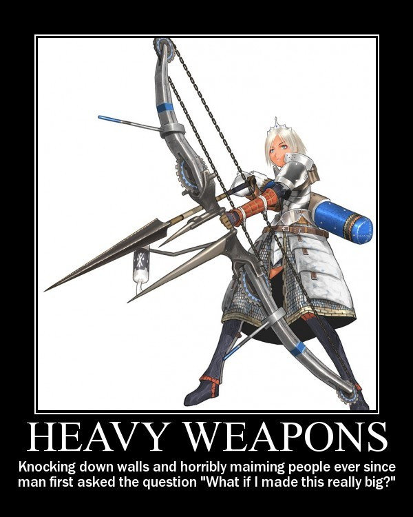 Heavy Weapons. crunchyroll. HE/ Pi/ '" WEAPONS Knocking down wells and horribly maiming people ever since man first asked the question "What if I made this real
