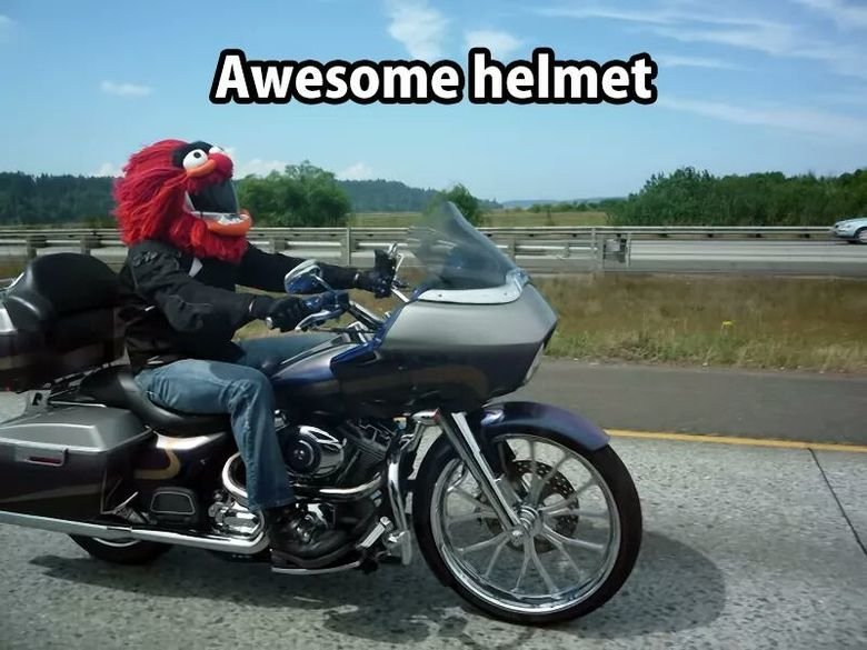 Helmet. .. Even the helmet agrees