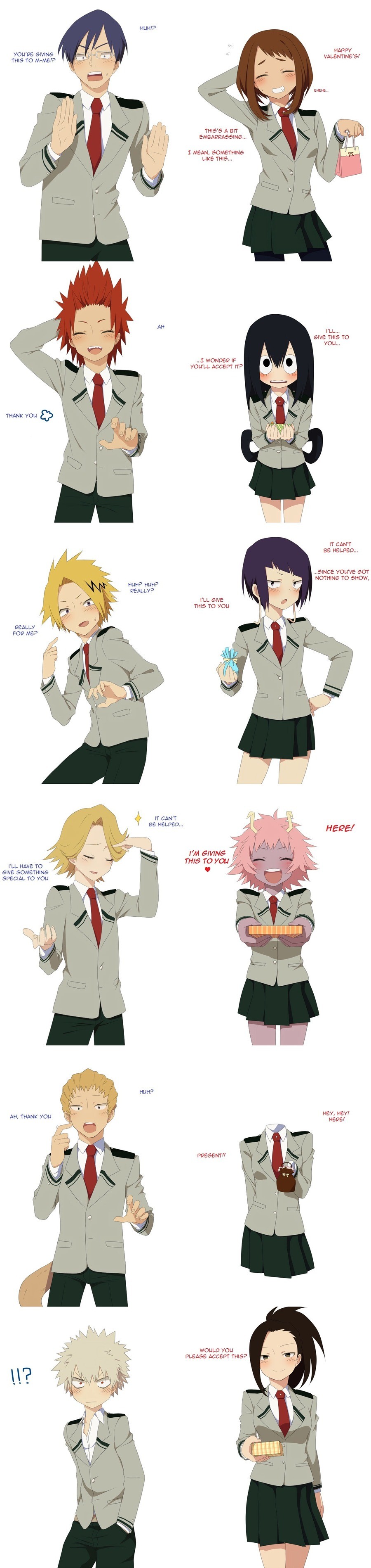 Here you go. .. these pairings are all wrong shame on you