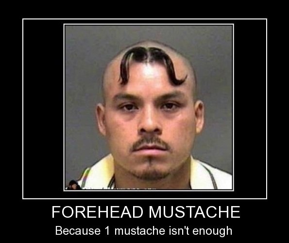 headstache. saw it on facebook thought it was pretty lolz. FOREHEAD IN/ UST/ KAITIE Because 1 mustache isn' t enough. holy ! epic mustache grew a body!