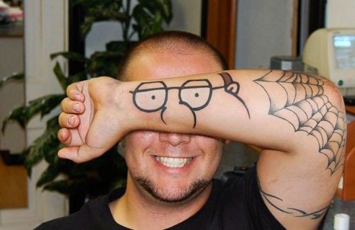 Hi Peter!. .. did he seriously get that tatooed?