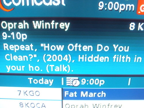hidden filth. . nevi I 9: G Oprah Winfrey 8 K Repeat, ‘How Often Do You Clean'?'', (2004), Hidden filth in your ho. (Talk).. Yes, my ho has a lot of filth in her