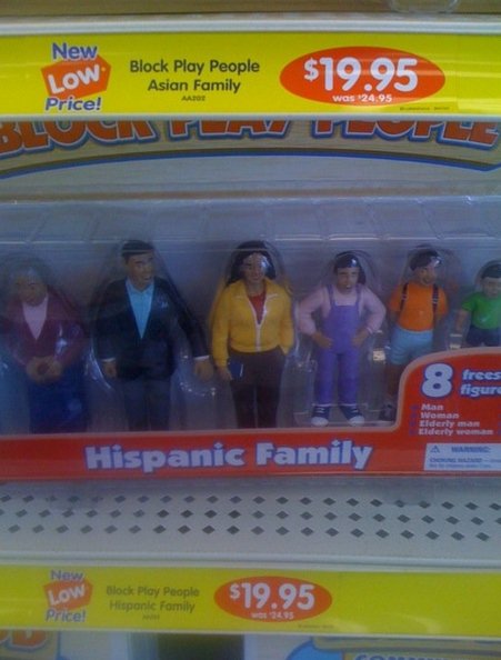 Hispanic Family Dolls.. When you see Dora, you will brixs. Black Hay People Asian Family frees fibrous voa.. racista u.u
