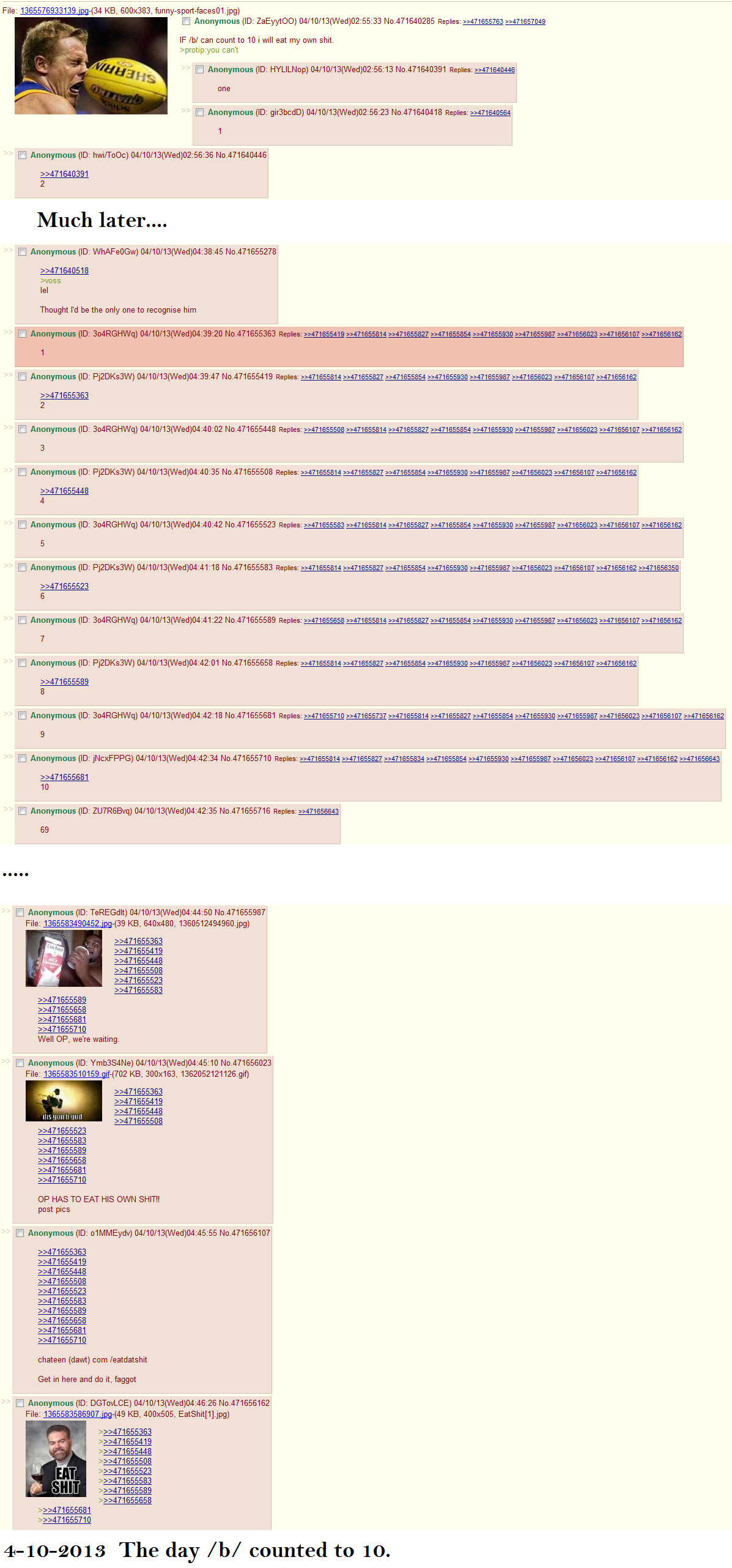 history was made. some anon on the thread made this dedz to him whoever the glorious bastard is.. That was pretty close