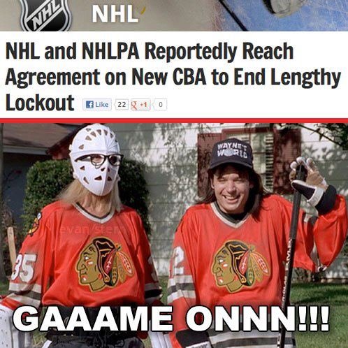 Hockey's Back!. I'm a Flyers fan.... Agreement [tli.''. New ' to End Lengthy Lockout fagt! -! as ed l G AM E N til I I I
