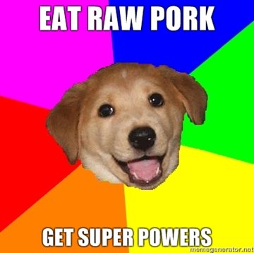 homemade advice dog. do it. EAT Milia PORK