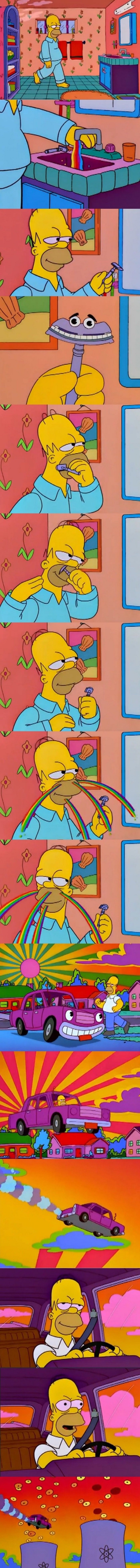 Homer on drugs. .. none lived