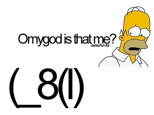 Homer Simpson Emoticon :D. sweet .. (_8(l) just had to try it