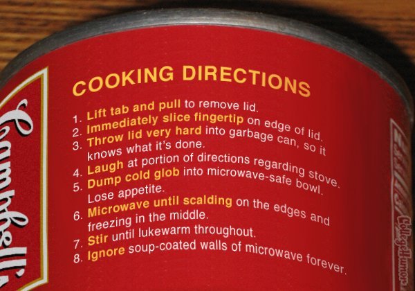 Honest Food Prep Instructions 3. Please don't forget to thumb.