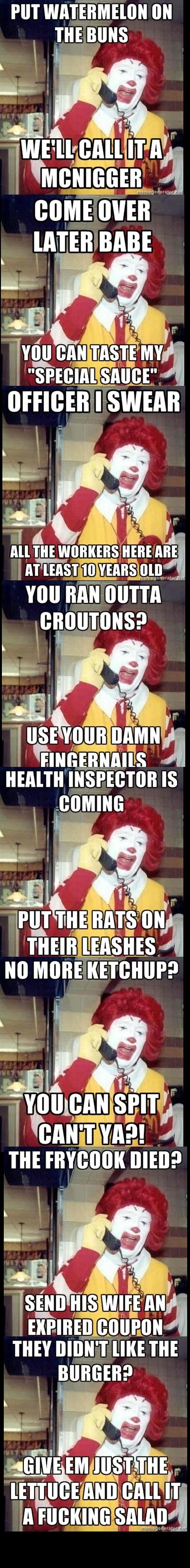 Horrible Boss Ronald. THANK YOU GUYS FOR YOUR SUPPORT AND THUMBS I'll be making another one soon . NINE "WEB BABE mu an cum HEALTH Is BURGER?. Two sa-lads.