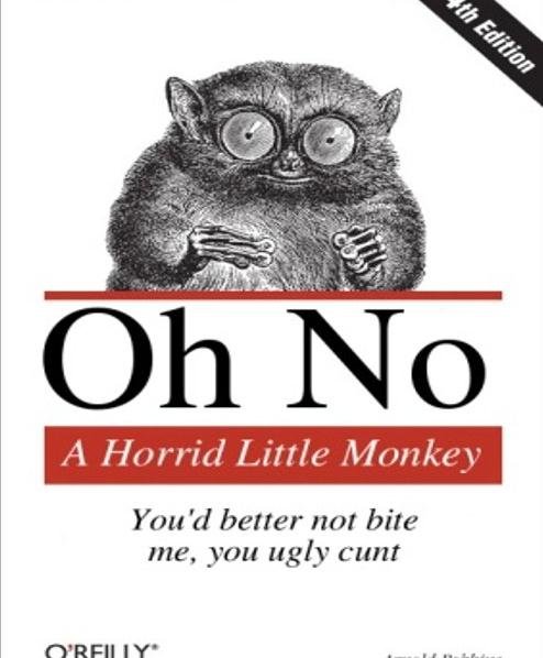 Horrid Little Monkey.. Ugly cunt.. Youu better not bite me, you ugly cunt