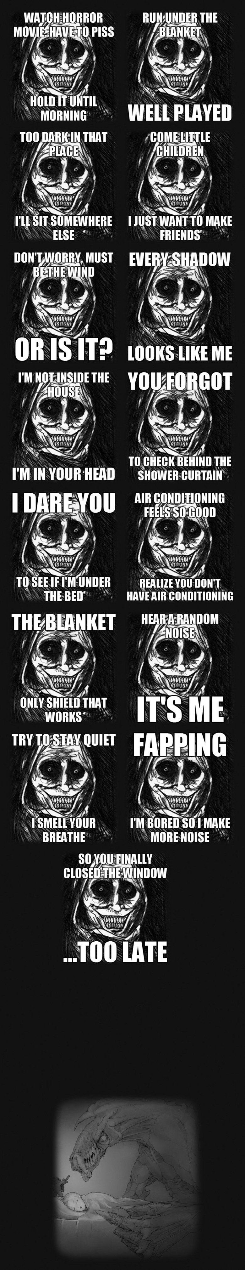 Horrifying House Guest Comp 2. Here's part two as promised. Three of them are taken from knowyourmeme.com. And of course if this goes well, I will make a 3rd pa
