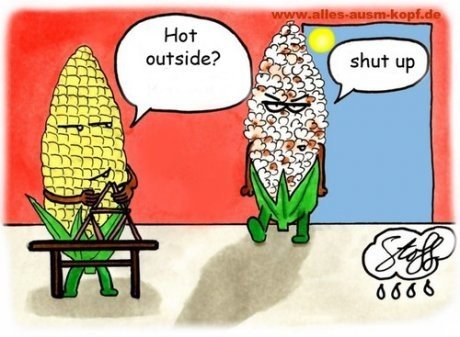 Hot Out?. Oh SHIIIIIIIIIIIIIII. aua' side?. This joke seems awful corny