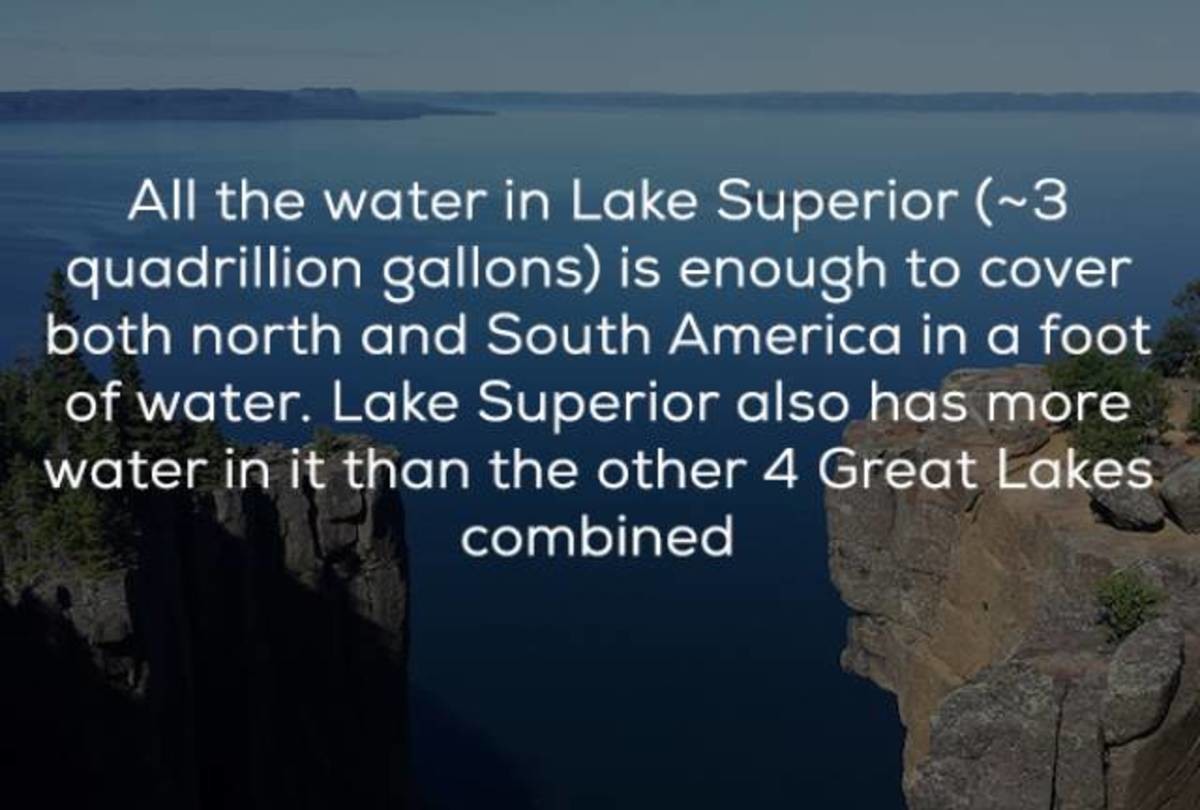 How Big Is Lake Superior?. .. this post would be a lot better if I knew what the 4 other Great Lakes are