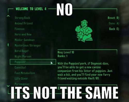 how i feel when i play fallout 4. .. This is Fallout 3 though, Dogmeat doesn't die in 4.