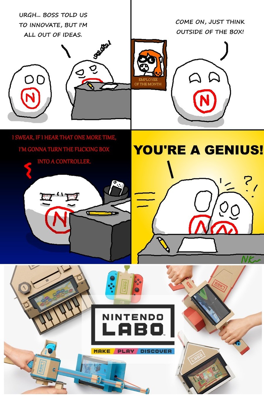 How it came to be, probably. I know that plenty of people have done a &quot;How Labo was made&quot; comic, but I wanted to do a Paint.Net version with ball char