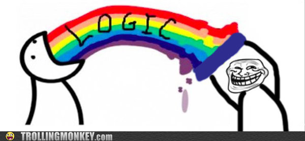 How it feels to argue on the internet. .. That rainbow signifies that logic supports gay rights. I am not going to use logic from now on.