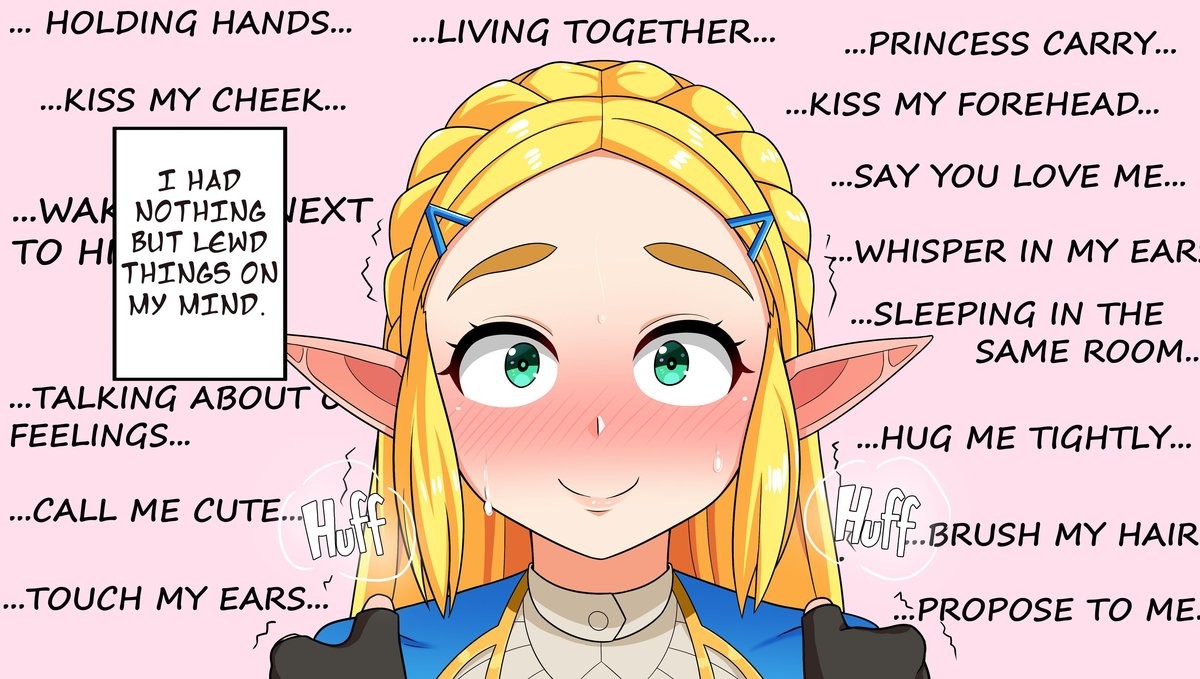 How scandalous!. .. Just played through botw again, I keep forgetting how delicate they make zelda sound. Very “oh no Link we mustn’t do this, I’m promised to the neighboring kingd