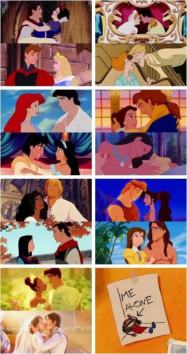 How Sweet. .. Also most Disney characters look like they have used a lot of cosmetic products.