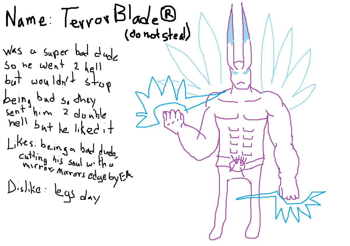how terrorblade's lore looks. .. &gt;not powering through leg day.