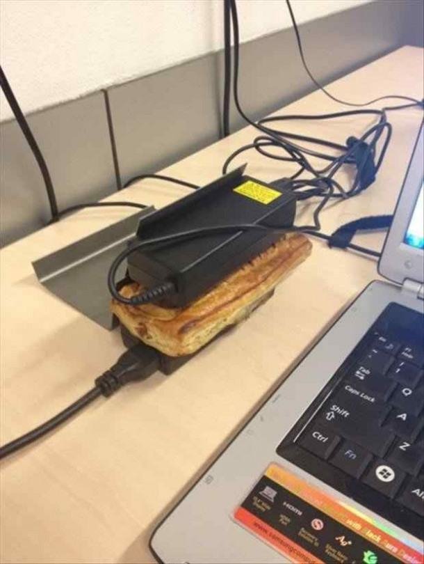 How to keep your toast warm. .. Somewhere a Gregs' employee is weeping.