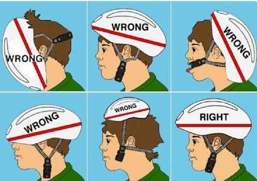how to wear a helmet.. .. That awkward moment when you wear it like number 1
