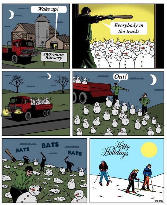 How winter is made. .
