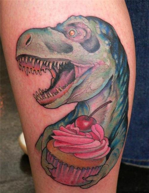 How. would a dinosaur make a cupcake??.