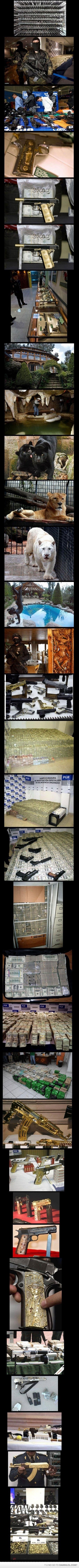 How rich is a drug lord?. Very..
