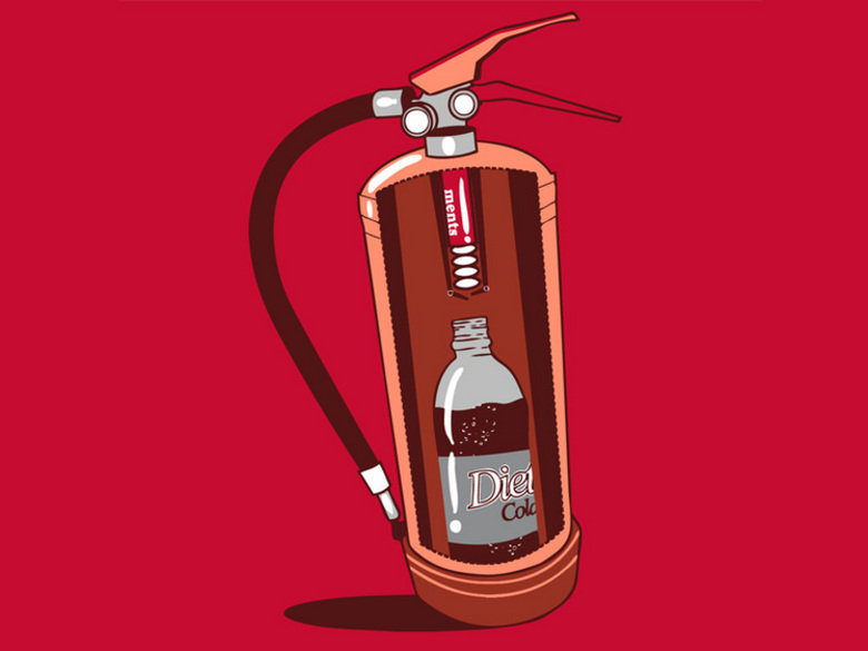 How a Fire extinguisher works. .. it all makes sense now